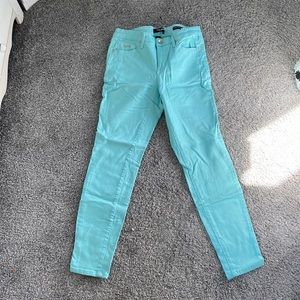 Nine West teal skinny jeans